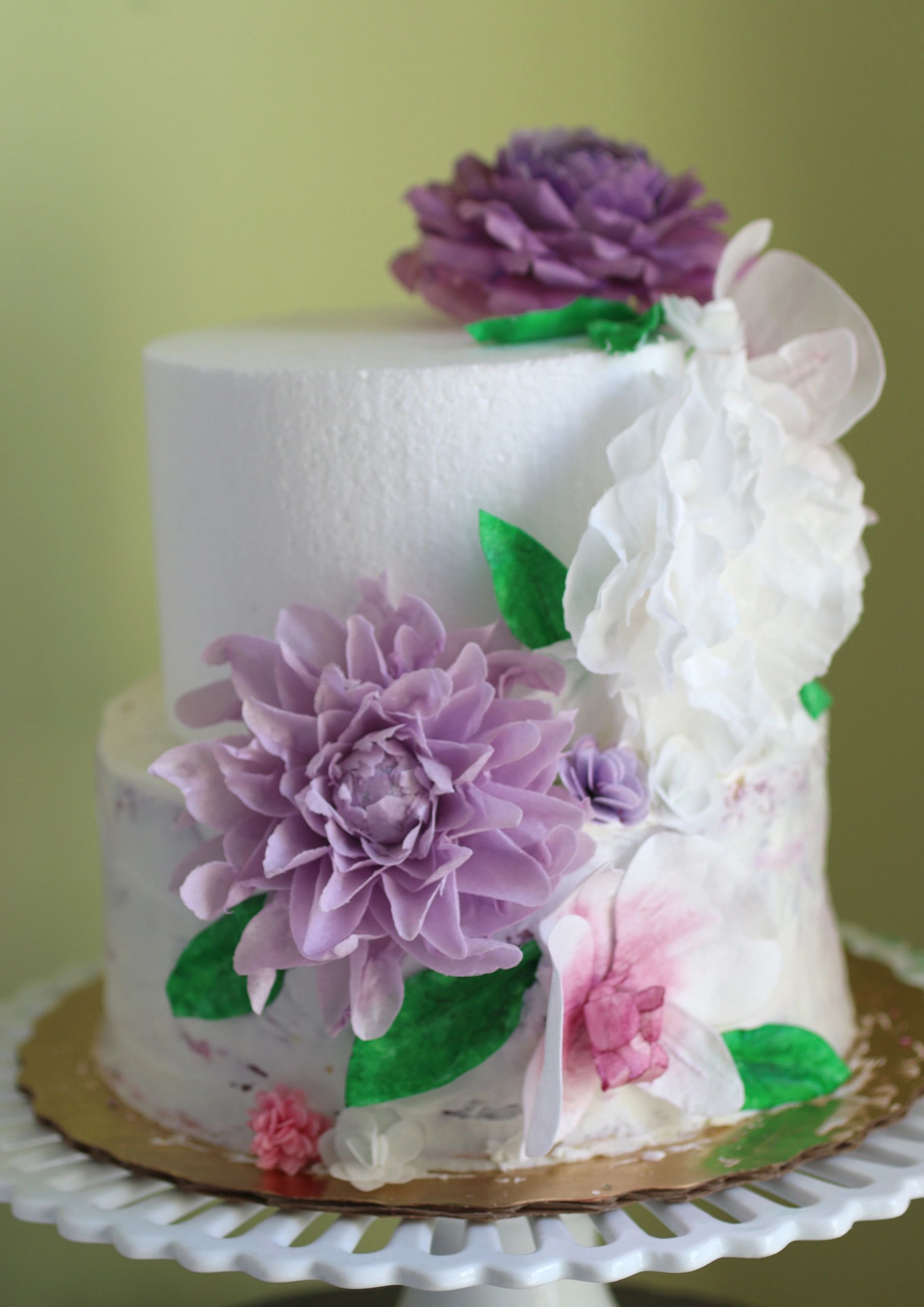 How to Use Wafer Paper Flowers On Cakes